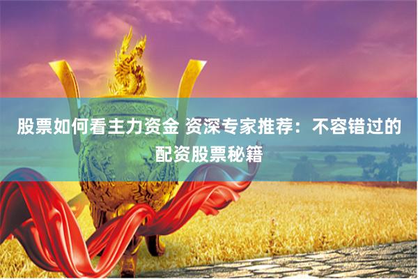 股票如何看主力资金 资深专家推荐：不容错过的配资股票秘籍